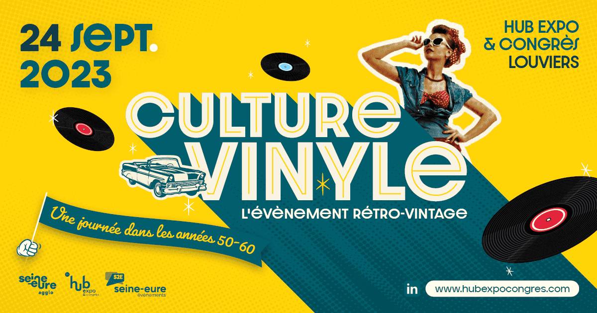 HUB de Louviers évènement Retro-Vintage Culture Vinyle du 24092023