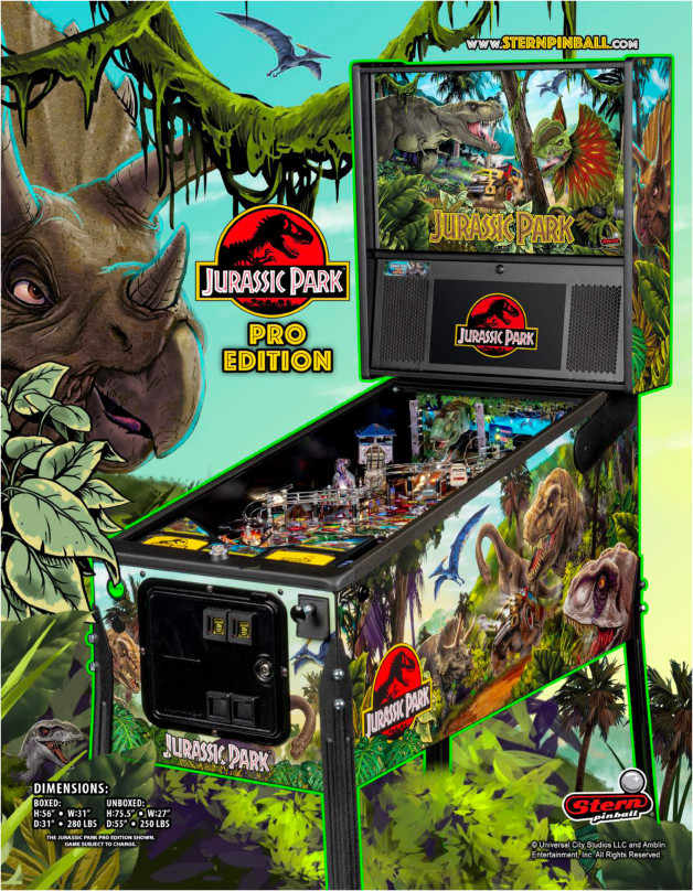 Flipper Jurassic Park Pro