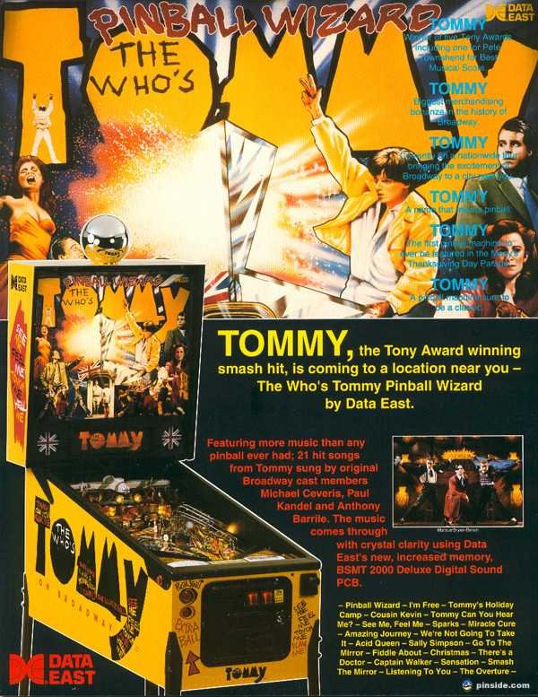 Flipper Tommy The Who – Data East